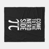 おたくの側面に来られる フリースブランケット (正面(横))