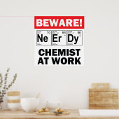 おたくの要素と化学者の仕事 ポスター (キッチン)