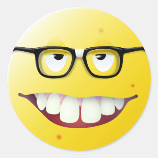 おたくの顔 ラウンドシール