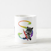 おたくのRacconのかわいいモノグラムS コーヒーマグカップ (中央)