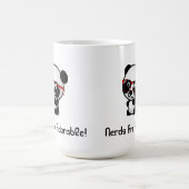 おたくはおたくガラスを持つ愛らしくかわいいパンダです コーヒーマグカップ (中央)