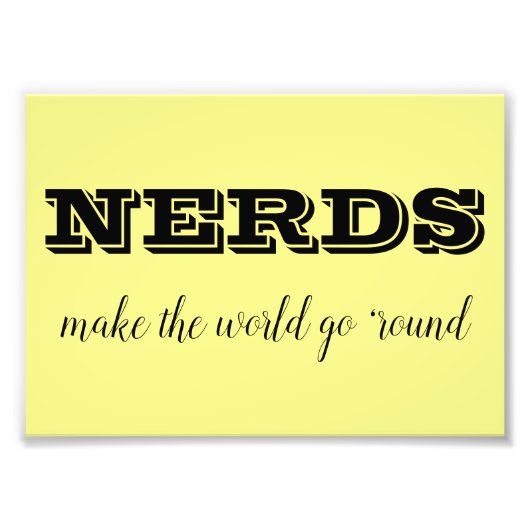 おたくは世界を丸める フォトプリント            (正面)