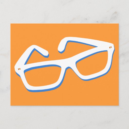 おたくカッコいい眼鏡 ポストカード (正面)