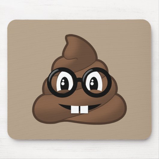 おたくガラスのウンチEmoji マウスパッド (正面)