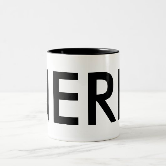 おたくマググ | officeの同僚によるおもしろいギフおもしろいト ツートーンマグカップ (中央)