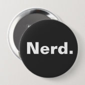 おたくワンワードホワイト文字ミニマリズムおもしろいデザイン 缶バッジ (正面&裏面)