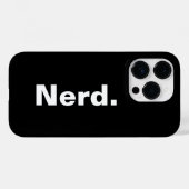 おたくワンワードホワイト文字ミニマリズムおもしろいデザイン Case-Mate iPhoneケース (裏面 (横))