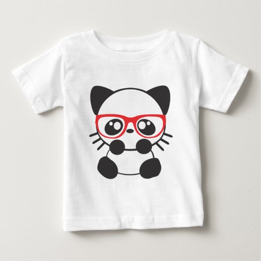 おたく猫 ベビーTシャツ (正面)