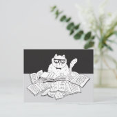 おたく猫 ポストカード (スタンド正面)