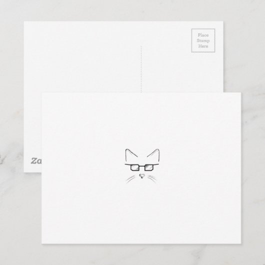 おたく猫 ポストカード (正面/裏面)