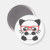 おたく猫 マグネット (正面/裏面)