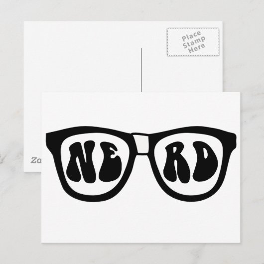 おたく眼鏡 ポストカード (正面/裏面)