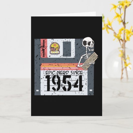 おたく誕生日1954 カード (黄色い花)