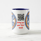 おたく15ozのマグのデラックスな単語 マグカップ (中央)