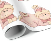 おだやかなベビーガールが到着した！(ベビーガール) ラッピングペーパー (ロールコーナー)