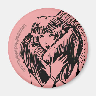 おだやかな女の子 マグネット