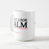 おだやかに見えるかも 面白いマグカップ コーヒーマグカップ (正面左)