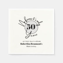 おちゃめなシンプルなお誕生日パーティー 50歳