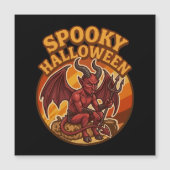 おちゃめな小さな悪魔のハロウィーン・レトロデザイン (正面)