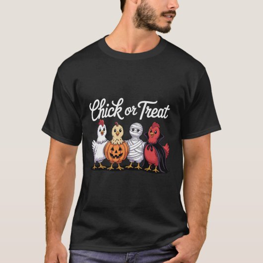 おちゃ目ハロウィンチキン Tシャツ (正面)