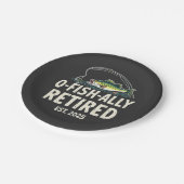 おっか退職したり。2025リタイアフィッシャーパパ ペーパープレート (アングル)