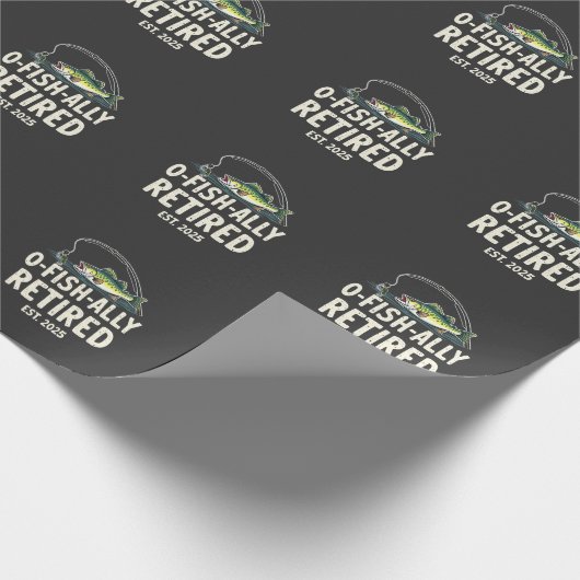 おっか退職したり。2025リタイアフィッシャーパパ ラッピングペーパー (角)