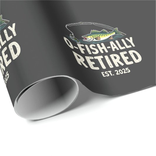 おっか退職したり。2025リタイアフィッシャーパパ ラッピングペーパー (ロールコーナー)