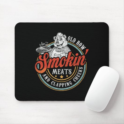 おっきな列の肉と拍手する頬のおもしろいBb マウスパッド (マウス)