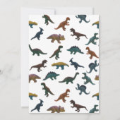 おっさん恐竜の誕生日パーティー 招待状 (裏面)