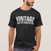 おっさん誕生日Tシャツ（ブラック） Tシャツ (正面)