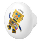 おっちょこちょいので黄色いおもちゃのロボット セラミックノブ (右)