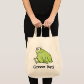 おっちょこちょいのなカエル トートバッグ (正面(商品))