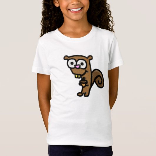 おっちょこちょいのなリス Tシャツ (正面)