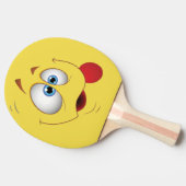 おっちょこちょいのな微笑のYelowは-おもしろいの子供のデザインに直面します 卓球ラケット (横)