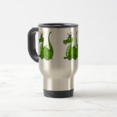 おっちょこちょいのな緑ドラゴン トラベルマグ (正面左)