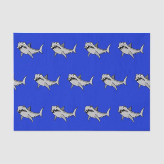 おっちょこちょいのな鮫のティッシュペーパー 薄葉紙 (正面)