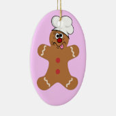 おっちょこちょいのジンジャーブレッドマンザ最高のス・ザ・クリスマス セラミックオーナメント (右)