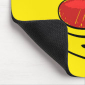 おっちょこちょいのピエロ黄顔 マウスパッド (コーナー)