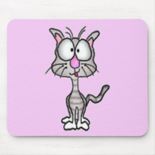 おっちょこちょいの子猫マウスパッド マウスパッド (正面)