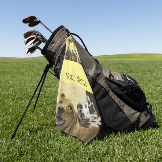 おっちょこちょいの ゴルフタオル (グリーン)