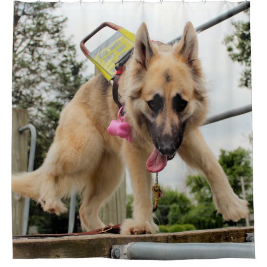 おっちょこちょいの シャワーカーテン (正面)