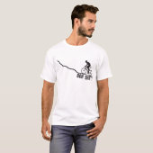 おっとシフトだ! ヒルクライム自転車に乗る人 Tシャツ (正面フル)