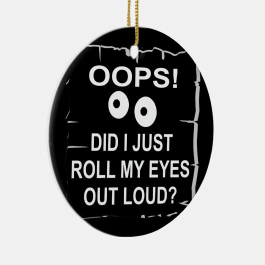 おっと目転がを張ったぞ© WhiteTiger セラミックオーナメント (右)