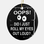 おっと目転がを張ったぞ© WhiteTiger セラミックオーナメント (左)