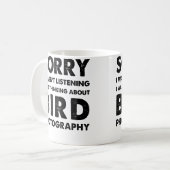おっと聞いてなかったね 面白い鳥の写真 コーヒーマグカップ (正面左)
