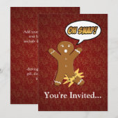 おっと！かわいいジンジャーマン 招待状 (正面/裏面)
