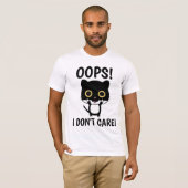 おっと！どうでもいい！ 猫Tシャツ Tシャツ (正面フル)