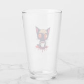 おっと！にゃん � 悲しいかわいい猫のコーヒー好き タンブラーグラス (裏面)