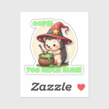 おっと！ぬめり過ぎ – かわいいヘッジホグステッカー