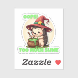 おっと！ぬめり過ぎ – かわいいヘッジホグステッカー シール